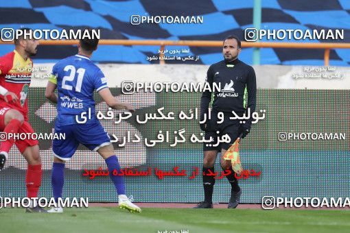1606289, Tehran, , لیگ برتر فوتبال ایران، Persian Gulf Cup، Week 17، Second Leg، Esteghlal 1 v 0 Foulad Khouzestan on 2021/03/06 at Azadi Stadium