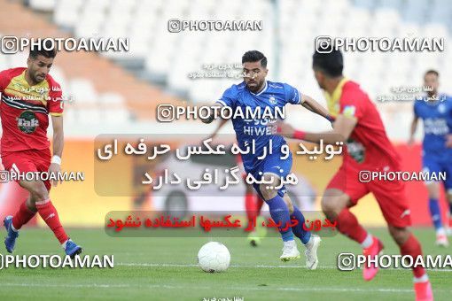 1606322, Tehran, , لیگ برتر فوتبال ایران، Persian Gulf Cup، Week 17، Second Leg، Esteghlal 1 v 0 Foulad Khouzestan on 2021/03/06 at Azadi Stadium