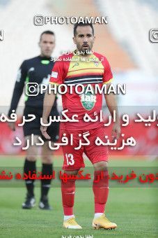 1606231, Tehran, , لیگ برتر فوتبال ایران، Persian Gulf Cup، Week 17، Second Leg، Esteghlal 1 v 0 Foulad Khouzestan on 2021/03/06 at Azadi Stadium