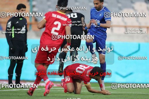1606452, Tehran, , لیگ برتر فوتبال ایران، Persian Gulf Cup، Week 17، Second Leg، Esteghlal 1 v 0 Foulad Khouzestan on 2021/03/06 at Azadi Stadium