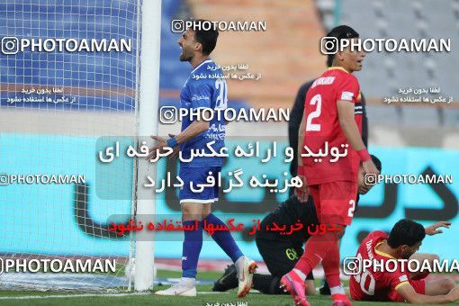 1606406, Tehran, , لیگ برتر فوتبال ایران، Persian Gulf Cup، Week 17، Second Leg، Esteghlal 1 v 0 Foulad Khouzestan on 2021/03/06 at Azadi Stadium