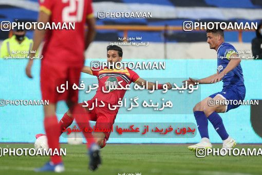 1606469, Tehran, , لیگ برتر فوتبال ایران، Persian Gulf Cup، Week 17، Second Leg، Esteghlal 1 v 0 Foulad Khouzestan on 2021/03/06 at Azadi Stadium