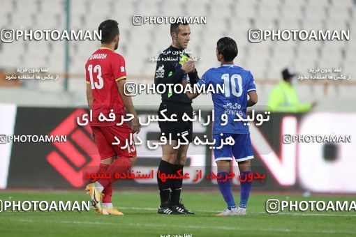1606494, Tehran, , لیگ برتر فوتبال ایران، Persian Gulf Cup، Week 17، Second Leg، Esteghlal 1 v 0 Foulad Khouzestan on 2021/03/06 at Azadi Stadium