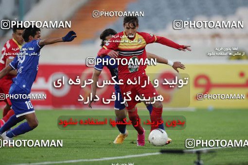 1606489, Tehran, , لیگ برتر فوتبال ایران، Persian Gulf Cup، Week 17، Second Leg، Esteghlal 1 v 0 Foulad Khouzestan on 2021/03/06 at Azadi Stadium