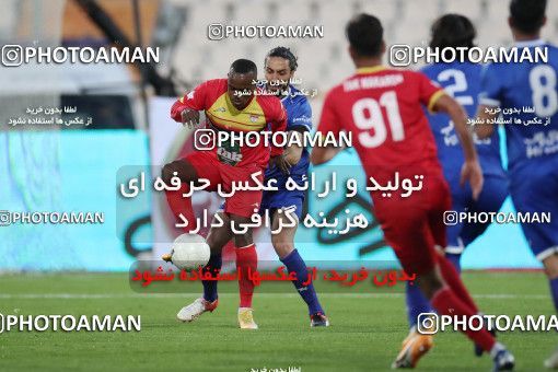1606454, Tehran, , لیگ برتر فوتبال ایران، Persian Gulf Cup، Week 17، Second Leg، Esteghlal 1 v 0 Foulad Khouzestan on 2021/03/06 at Azadi Stadium