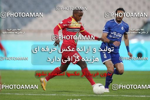 1606419, Tehran, , لیگ برتر فوتبال ایران، Persian Gulf Cup، Week 17، Second Leg، Esteghlal 1 v 0 Foulad Khouzestan on 2021/03/06 at Azadi Stadium
