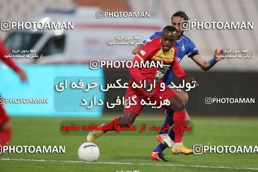 1606402, Tehran, , لیگ برتر فوتبال ایران، Persian Gulf Cup، Week 17، Second Leg، Esteghlal 1 v 0 Foulad Khouzestan on 2021/03/06 at Azadi Stadium