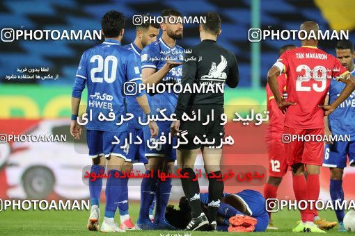 1606594, Tehran, , لیگ برتر فوتبال ایران، Persian Gulf Cup، Week 17، Second Leg، Esteghlal 1 v 0 Foulad Khouzestan on 2021/03/06 at Azadi Stadium