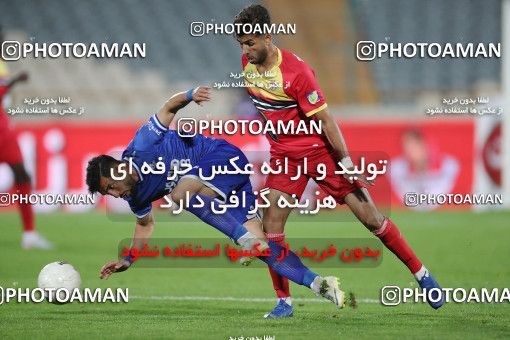 1606602, Tehran, , لیگ برتر فوتبال ایران، Persian Gulf Cup، Week 17، Second Leg، Esteghlal 1 v 0 Foulad Khouzestan on 2021/03/06 at Azadi Stadium