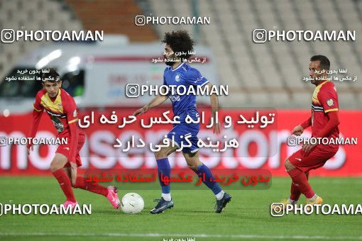 1606682, Tehran, , لیگ برتر فوتبال ایران، Persian Gulf Cup، Week 17، Second Leg، Esteghlal 1 v 0 Foulad Khouzestan on 2021/03/06 at Azadi Stadium