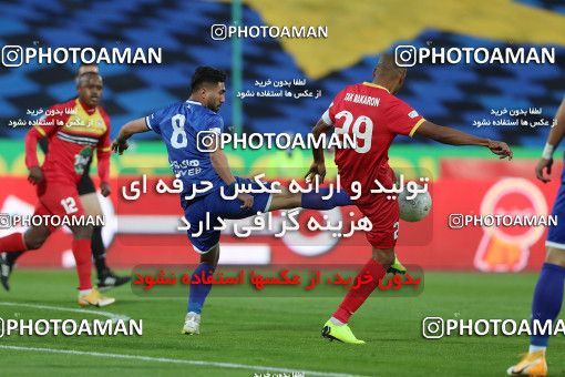 1605550, Tehran, , لیگ برتر فوتبال ایران، Persian Gulf Cup، Week 17، Second Leg، Esteghlal 1 v 0 Foulad Khouzestan on 2021/03/06 at Azadi Stadium