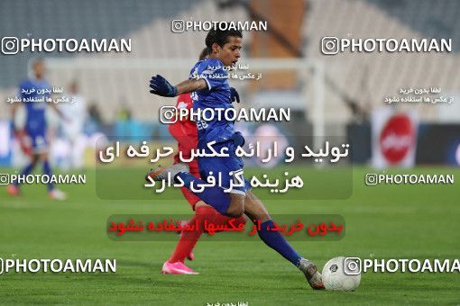 1605522, Tehran, , لیگ برتر فوتبال ایران، Persian Gulf Cup، Week 17، Second Leg، Esteghlal 1 v 0 Foulad Khouzestan on 2021/03/06 at Azadi Stadium