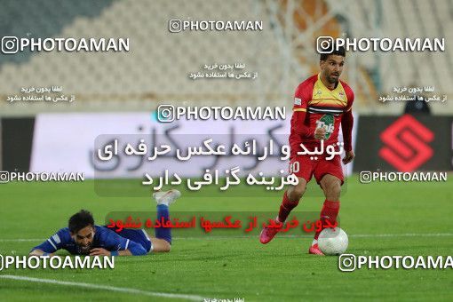 1605551, Tehran, , لیگ برتر فوتبال ایران، Persian Gulf Cup، Week 17، Second Leg، Esteghlal 1 v 0 Foulad Khouzestan on 2021/03/06 at Azadi Stadium
