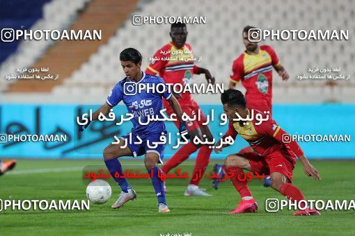 1605589, Tehran, , لیگ برتر فوتبال ایران، Persian Gulf Cup، Week 17، Second Leg، Esteghlal 1 v 0 Foulad Khouzestan on 2021/03/06 at Azadi Stadium