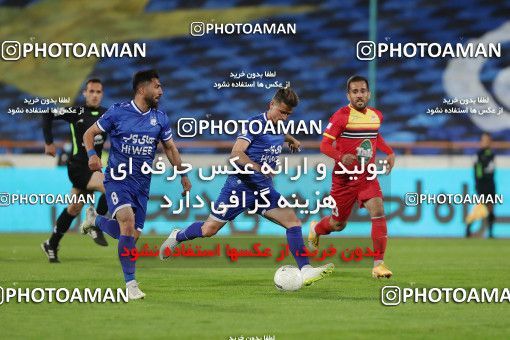 1605503, Tehran, , لیگ برتر فوتبال ایران، Persian Gulf Cup، Week 17، Second Leg، Esteghlal 1 v 0 Foulad Khouzestan on 2021/03/06 at Azadi Stadium