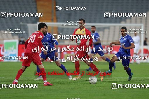 1605628, Tehran, , لیگ برتر فوتبال ایران، Persian Gulf Cup، Week 17، Second Leg، Esteghlal 1 v 0 Foulad Khouzestan on 2021/03/06 at Azadi Stadium
