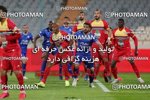 1605505, Tehran, , لیگ برتر فوتبال ایران، Persian Gulf Cup، Week 17، Second Leg، Esteghlal 1 v 0 Foulad Khouzestan on 2021/03/06 at Azadi Stadium