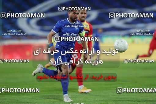 1605604, Tehran, , لیگ برتر فوتبال ایران، Persian Gulf Cup، Week 17، Second Leg، Esteghlal 1 v 0 Foulad Khouzestan on 2021/03/06 at Azadi Stadium