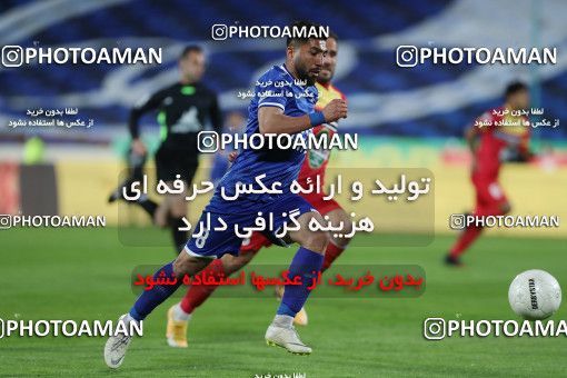 1605608, Tehran, , لیگ برتر فوتبال ایران، Persian Gulf Cup، Week 17، Second Leg، Esteghlal 1 v 0 Foulad Khouzestan on 2021/03/06 at Azadi Stadium