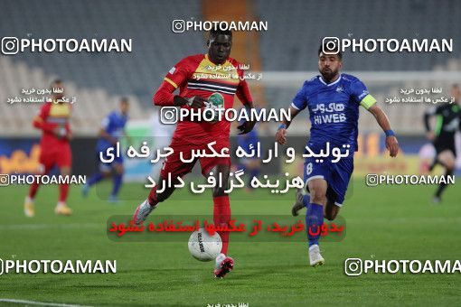 1605643, Tehran, , لیگ برتر فوتبال ایران، Persian Gulf Cup، Week 17، Second Leg، Esteghlal 1 v 0 Foulad Khouzestan on 2021/03/06 at Azadi Stadium