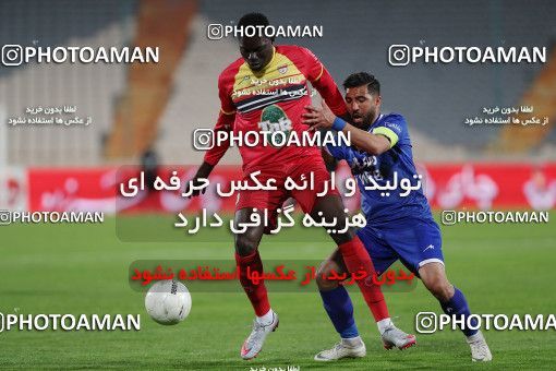 1605528, Tehran, , لیگ برتر فوتبال ایران، Persian Gulf Cup، Week 17، Second Leg، Esteghlal 1 v 0 Foulad Khouzestan on 2021/03/06 at Azadi Stadium