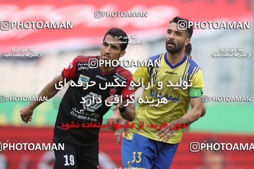 1619062, Tehran, Iran, لیگ برتر فوتبال ایران، Persian Gulf Cup، Week 18، Second Leg، Persepolis 2 v 1 Naft M Soleyman on 2021/03/18 at Azadi Stadium