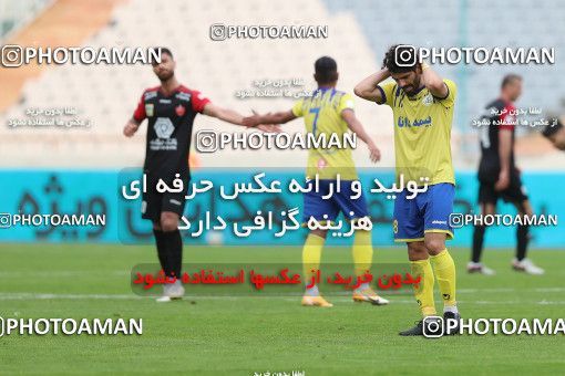1618371, لیگ برتر فوتبال ایران، Persian Gulf Cup، Week 18، Second Leg، 2021/03/18، Tehran، Azadi Stadium، Persepolis 2 - ۱ Naft M Soleyman