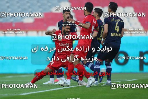 1709745, Tehran, Iran, لیگ برتر فوتبال ایران، Persian Gulf Cup، Week 20، Second Leg، Persepolis 2 v 0 Nassaji Qaemshahr on 2021/04/08 at Azadi Stadium
