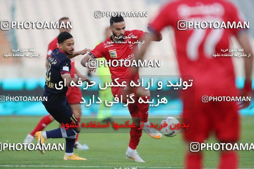 1632213, Tehran, Iran, لیگ برتر فوتبال ایران، Persian Gulf Cup، Week 20، Second Leg، Persepolis 2 v 0 Nassaji Qaemshahr on 2021/04/08 at Azadi Stadium