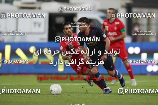 1632339, Tehran, Iran, لیگ برتر فوتبال ایران، Persian Gulf Cup، Week 20، Second Leg، Persepolis 2 v 0 Nassaji Qaemshahr on 2021/04/08 at Azadi Stadium