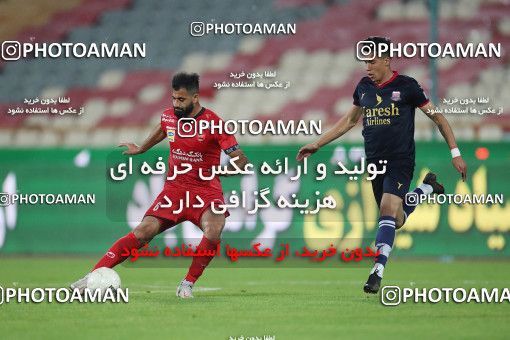 1632593, Tehran, Iran, لیگ برتر فوتبال ایران، Persian Gulf Cup، Week 20، Second Leg، Persepolis 2 v 0 Nassaji Qaemshahr on 2021/04/08 at Azadi Stadium