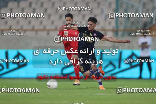 1632632, Tehran, Iran, لیگ برتر فوتبال ایران، Persian Gulf Cup، Week 20، Second Leg، Persepolis 2 v 0 Nassaji Qaemshahr on 2021/04/08 at Azadi Stadium