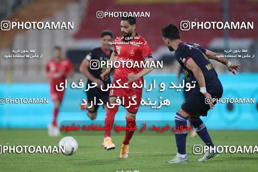 1632533, Tehran, Iran, لیگ برتر فوتبال ایران، Persian Gulf Cup، Week 20، Second Leg، Persepolis 2 v 0 Nassaji Qaemshahr on 2021/04/08 at Azadi Stadium