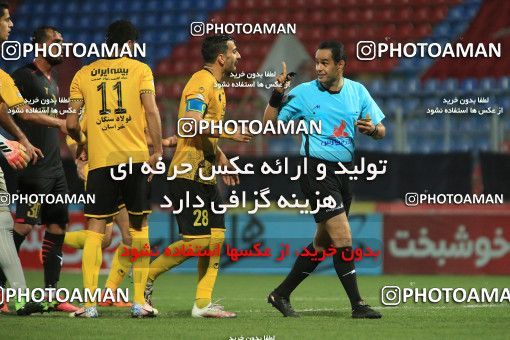 1645685, Qaem Shahr, , لیگ برتر فوتبال ایران، Persian Gulf Cup، Week 21، Second Leg، Nassaji Qaemshahr 0 v 1 Sepahan on 2021/04/22 at Vatani Football Stadium