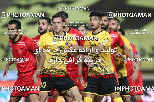 1648818, Isfahan, Iran, لیگ برتر فوتبال ایران، Persian Gulf Cup، Week 22، Second Leg، Sepahan 1 v 1 Persepolis on 2021/05/09 at Naghsh-e Jahan Stadium
