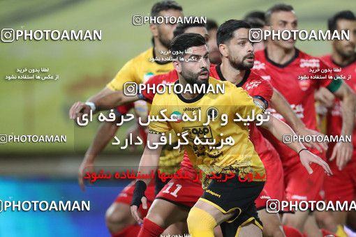 1649210, Isfahan, Iran, لیگ برتر فوتبال ایران، Persian Gulf Cup، Week 22، Second Leg، Sepahan 1 v 1 Persepolis on 2021/05/09 at Naghsh-e Jahan Stadium
