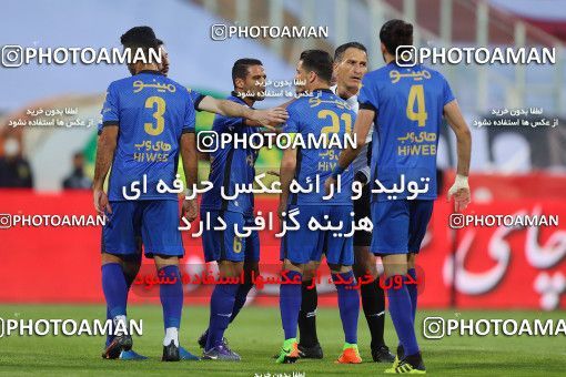 1650253, Tehran, Iran, لیگ برتر فوتبال ایران، Persian Gulf Cup، Week 23، Second Leg، Persepolis 1 v 0 Esteghlal on 2021/05/14 at Azadi Stadium
