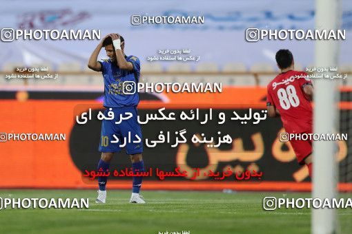 1653765, Tehran, Iran, لیگ برتر فوتبال ایران، Persian Gulf Cup، Week 23، Second Leg، Persepolis 1 v 0 Esteghlal on 2021/05/14 at Azadi Stadium