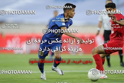 1653969, Tehran, Iran, لیگ برتر فوتبال ایران، Persian Gulf Cup، Week 23، Second Leg، Persepolis 1 v 0 Esteghlal on 2021/05/14 at Azadi Stadium