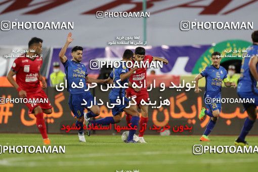 1653817, Tehran, Iran, لیگ برتر فوتبال ایران، Persian Gulf Cup، Week 23، Second Leg، Persepolis 1 v 0 Esteghlal on 2021/05/14 at Azadi Stadium