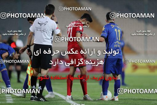 1653952, Tehran, Iran, لیگ برتر فوتبال ایران، Persian Gulf Cup، Week 23، Second Leg، Persepolis 1 v 0 Esteghlal on 2021/05/14 at Azadi Stadium
