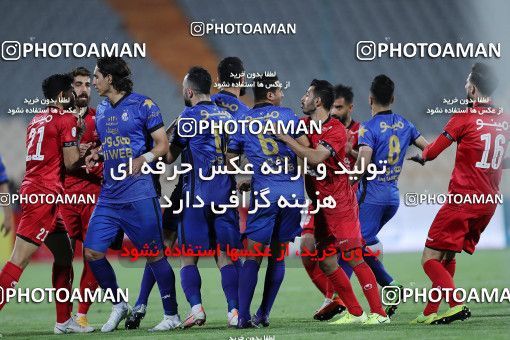 1653888, Tehran, Iran, لیگ برتر فوتبال ایران، Persian Gulf Cup، Week 23، Second Leg، Persepolis 1 v 0 Esteghlal on 2021/05/14 at Azadi Stadium