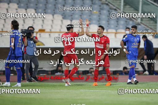 1654103, Tehran, Iran, لیگ برتر فوتبال ایران، Persian Gulf Cup، Week 23، Second Leg، Persepolis 1 v 0 Esteghlal on 2021/05/14 at Azadi Stadium