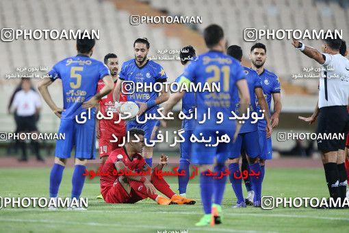 1654071, Tehran, Iran, لیگ برتر فوتبال ایران، Persian Gulf Cup، Week 23، Second Leg، Persepolis 1 v 0 Esteghlal on 2021/05/14 at Azadi Stadium