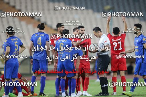 1654041, Tehran, Iran, لیگ برتر فوتبال ایران، Persian Gulf Cup، Week 23، Second Leg، Persepolis 1 v 0 Esteghlal on 2021/05/14 at Azadi Stadium