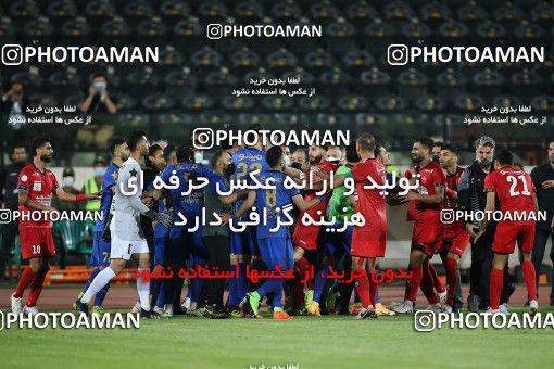 1654158, Tehran, Iran, لیگ برتر فوتبال ایران، Persian Gulf Cup، Week 23، Second Leg، Persepolis 1 v 0 Esteghlal on 2021/05/14 at Azadi Stadium