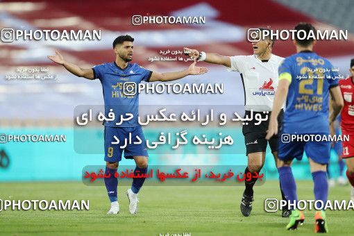 1650383, Tehran, Iran, لیگ برتر فوتبال ایران، Persian Gulf Cup، Week 23، Second Leg، Persepolis 1 v 0 Esteghlal on 2021/05/14 at Azadi Stadium