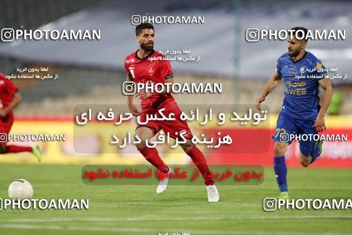 1650635, Tehran, Iran, لیگ برتر فوتبال ایران، Persian Gulf Cup، Week 23، Second Leg، Persepolis 1 v 0 Esteghlal on 2021/05/14 at Azadi Stadium