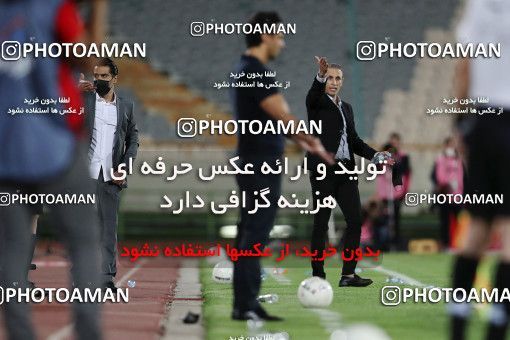 1650609, Tehran, Iran, لیگ برتر فوتبال ایران، Persian Gulf Cup، Week 23، Second Leg، Persepolis 1 v 0 Esteghlal on 2021/05/14 at Azadi Stadium