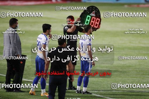 1654581, Tehran, Iran, لیگ برتر فوتبال ایران، Persian Gulf Cup، Week 23، Second Leg، Saipa 1 v 2 Paykan on 2021/05/16 at Shahid Dastgerdi Stadium